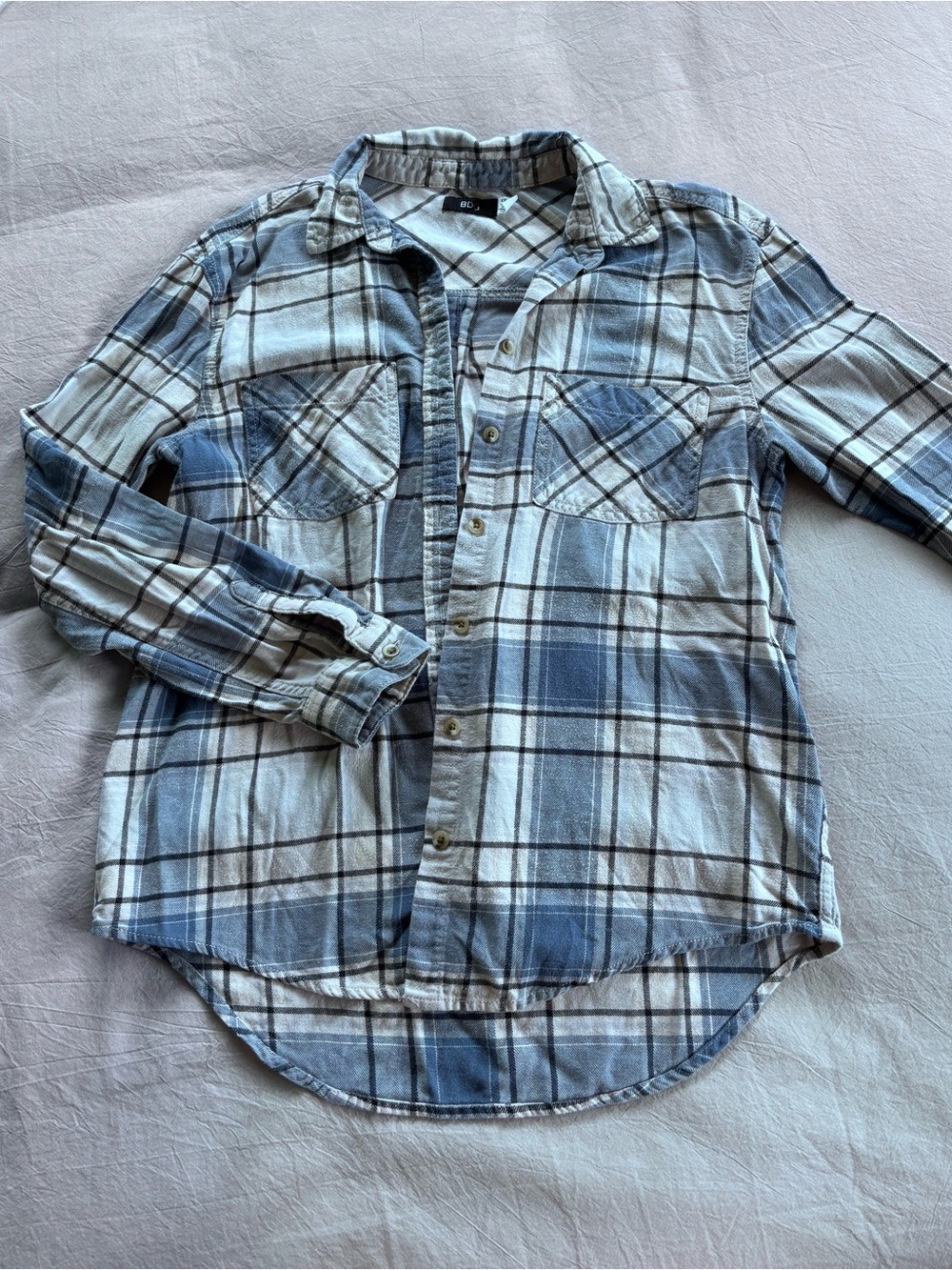 Urban Outfitters Blue & White Flannel